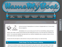 Tablet Screenshot of namemyboat.com